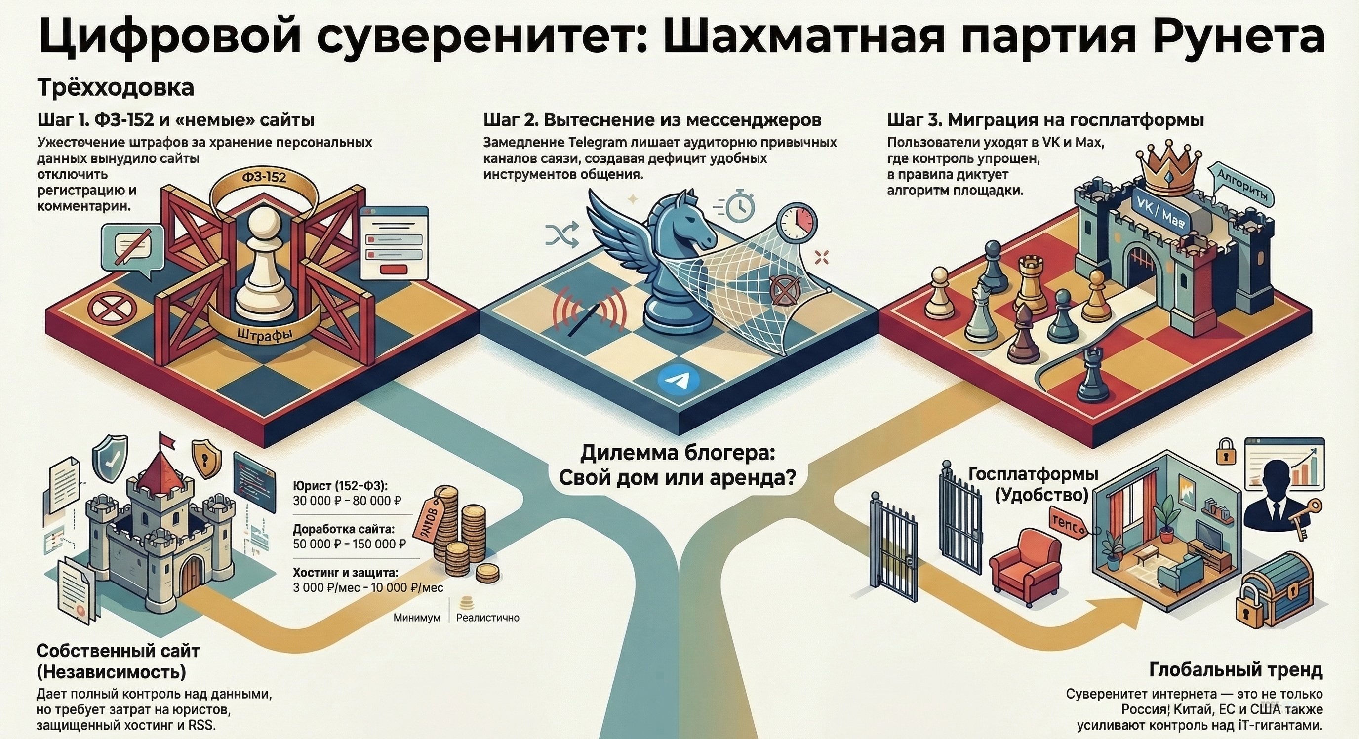 Многоходовочка: Как нас загоняют в цифровое гетто и почему это не заговор, а суверенитет