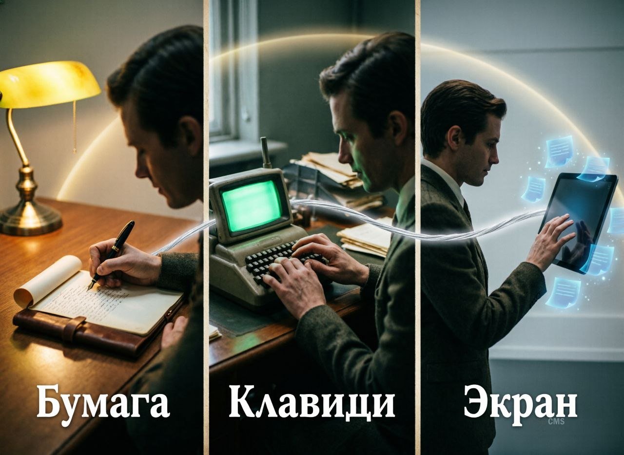 От карандаша к клавиатуре: Как эволюция гаджетов убила бумажные заметки (и почему это нормально)